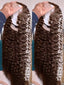 40 Inch Human Hair Wig Deep Wave 13x4Hd Lace Frontal Human Hair Water Wave 100% Lace Front Wig Chocolate Brown Curly Wigs Women