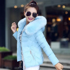 2026 Faux Fur Parkas Women Down Jacket clothes Womens Parkas Thicken Outerwear hooded Winter Coat Female Jacket Cotton padded