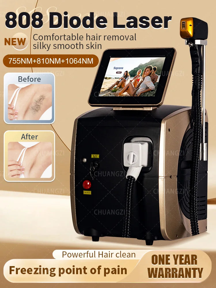 Powerful 5000W Alexandrite Ice Platinum Laser Epilator Professional Diode Laser Machine Permanent Hair Remover For Woman