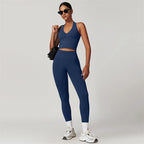 2-Piece Yoga Set – Crop Top & High Waist Leggings