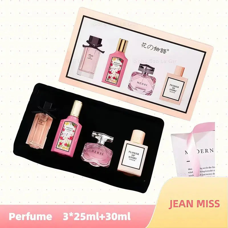 3*30ML Set of Floral Scented Perfume for Women Men Scent Lasting Fragrance Pheromone Eau De Parfum High Quality Gift Box