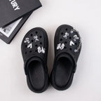 9PCS Summer Fashion Shoe Charms DIY Acrylic Butterfly Cartoon Bear Decoration Buckle for Clogs Shoe Charm Accessories