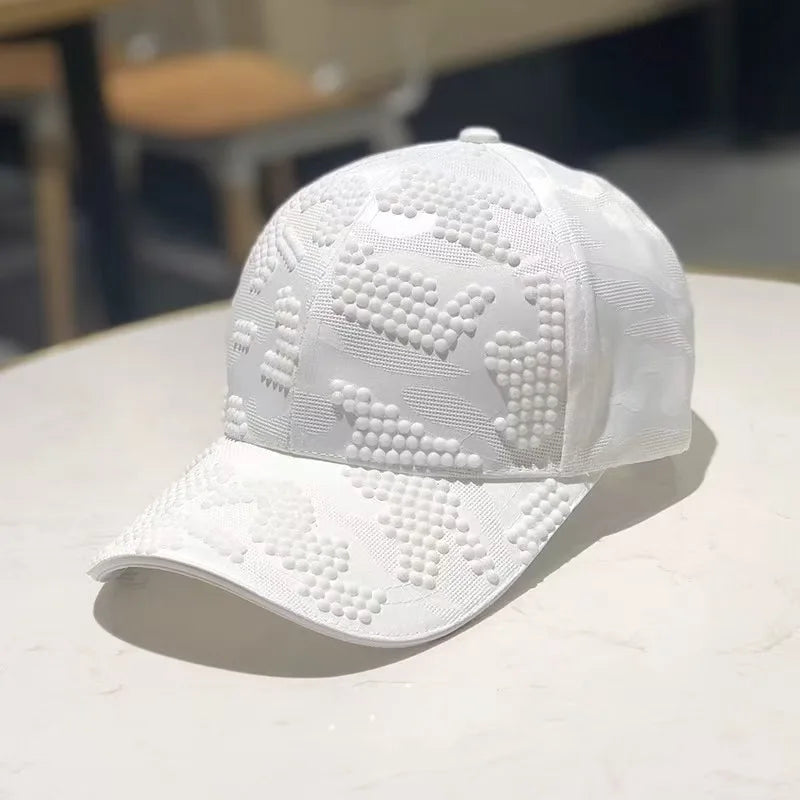 New duck hat for men and women Spring and autumn outdoor casual hat with diamond Korean version shade baseball cap