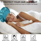 Bonnet Satin Sleeping Hat Hair Night Sleep Cap Head Cover Shower Caps for Bath and Sauna Bathing Shower Caps Bathroom Products