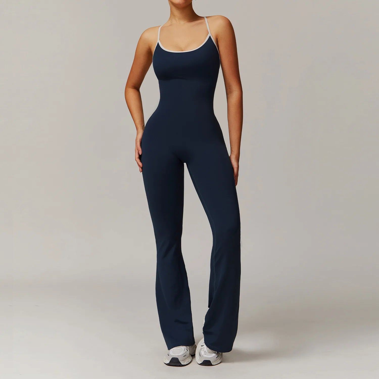 Jumpsuit Gym Set Yoga Suit Back Cross Sportswear Women Sports Jumpsuit Fitness Rompers Workout Bodysuits One-piece Yoga Jumpsuit Main image