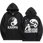 KPOP 4th Album "KARMA" Same Style Unisex Oversized Hoodie FELIX HAN BANGCHAN CHANGBIN HYUNJIN LEE KNOW K-POP Merchandise Apparel