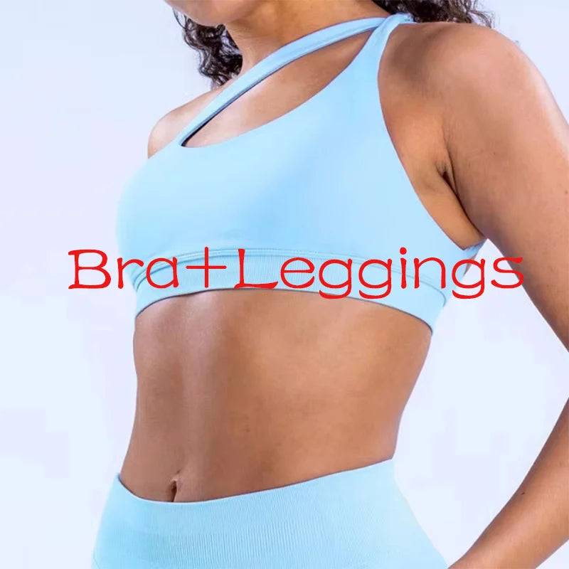 Seamless Activewear Set – Sports Bra & High Waist Leggings