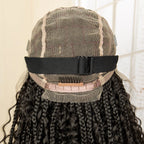 Full Lace Synthetic Box Braided Wigs Boho Braids Wig Black Women 40 Inches Synthetic Wig Afro Bohemian Braiding Hair
