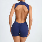 2026 Yoga Jumpsuit Fitness Sports Overalls Gym Clothing Set Wear Pilates Workout Clothes Women Short Sleeves Outfit Activewear
