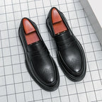 High Quality Dress Shoes Man Comfortable Business Social Leather Shoes For Man Casual Men's Italian Formal Shoes Man Loafers