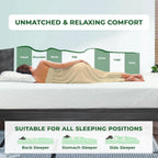 Twin Mattress, 4 Inch Foam Mattress in a Box, Medium Firm, Reversible, Pressure Relief, for Bunk Bed, Customized