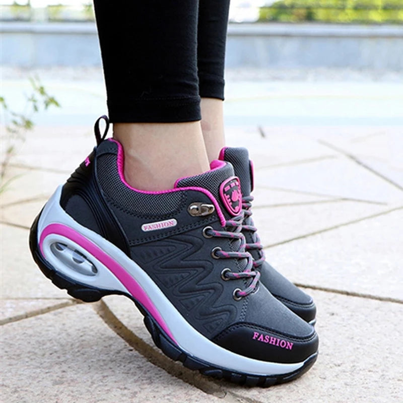 Women Sports Shoes Platform Sneakers Fashion Outdoor Hiking  Non-Slip Casual Shoes Low Top Running Shoes Women Footwear Secondary image