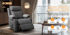 Korser Small Recliners for Small Spaces, Reclining Manual Chair with Cup Holders and Side Pockets  for Living Room, Bedroom