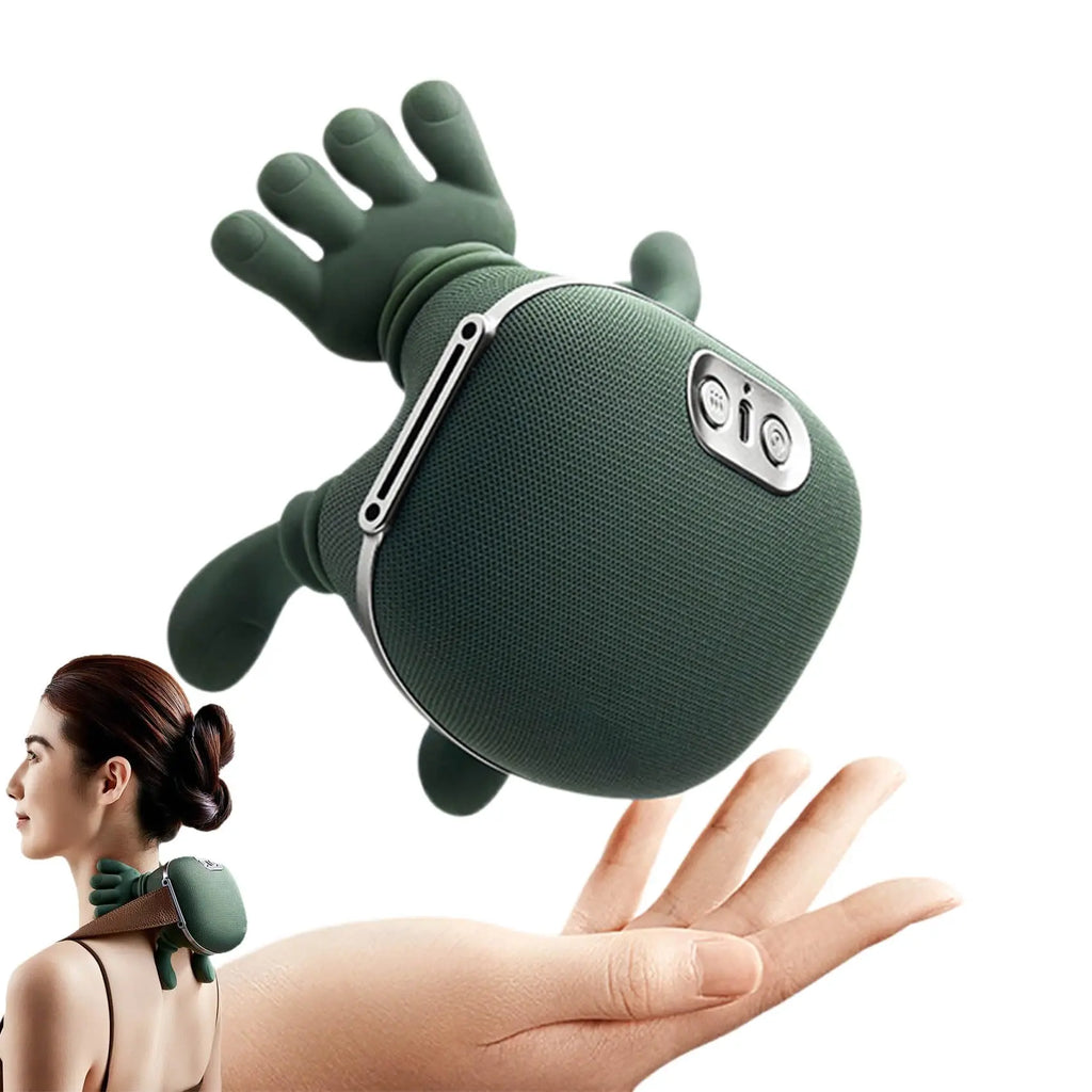Bionic Neck Massager Portable Shiatsu Shoulder Massager Electric Deep Tissue Massage, Simulated Human Hand Design Muscle Relax