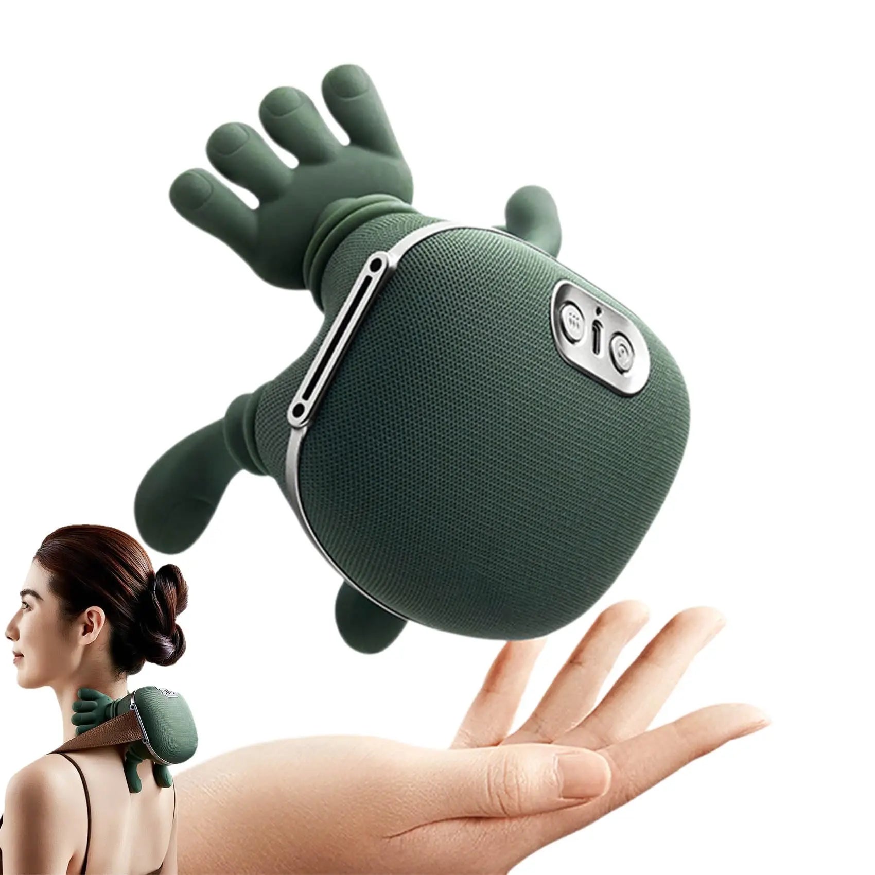 Bionic Neck Massager Portable Shiatsu Shoulder Massager Electric Deep Tissue Massage, Simulated Human Hand Design Muscle Relax