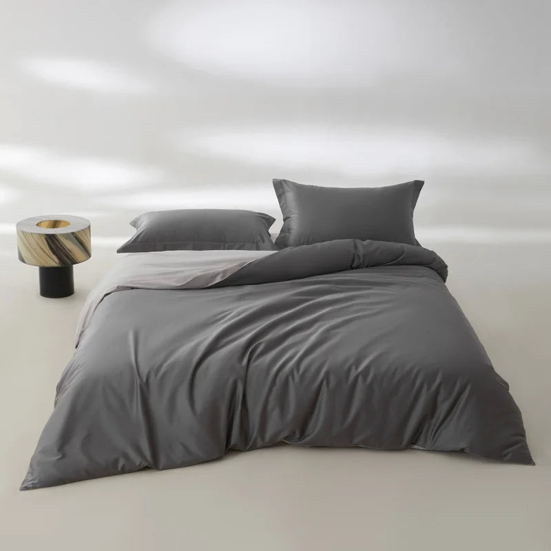 1pc Egyptian Cotton Duvet Cover Solid Color 100% Cotton 800 Thread Count Quilt Cover Korean Minimalist Style Bedding Ultra Soft