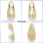 613 Blonde Box Braided Wigs Braids For Black Women 26Inch Long African Cornrow Crochet Braids Synthetic Hair 13x3 Lace Front Wig