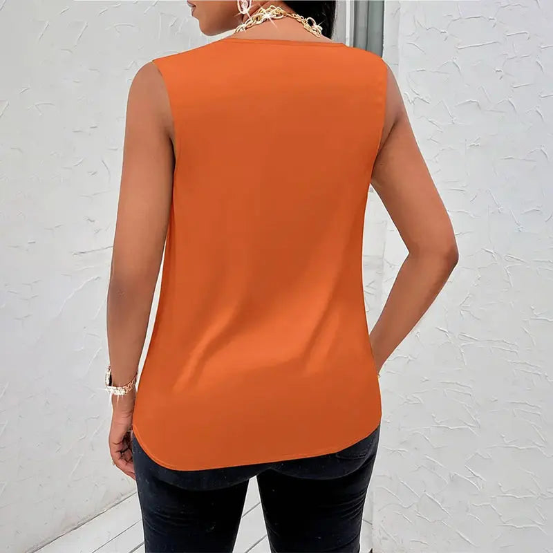 Basic Women Silk-Like Satin Tank Tops Vest Summer Sexy Camis Tank For Ladies Strappy Camisole Top Shirts Grunge Femme Cowl Neck