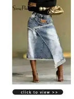 SHENGPALAE European And American Style Loose Solid Color Printed Button Straight Leg Jeans For Women 2026 Spring New 05E01378