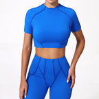 Women Yoga Top No Padded Sport T Shirts Fitness Clothes Short Sleeve Yoga Shirt Gym Top Running Active Wear Sport Tops