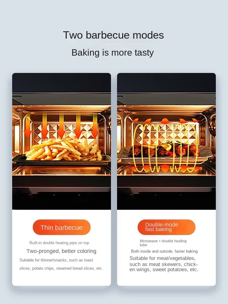 220V Midea Microwave Oven Flat Panel Microwave Baking All-in-One Machine Electric Oven Efficiency for Kitchen A