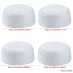 New Muslim Men Prayer Cap Hat Cotton Embroidery Saudi Arabia Islamic Hat Cap Men Headscarf Topkippot Turban  Leisure Saudi Cap