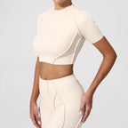 Women Yoga Top No Padded Sport T Shirts Fitness Clothes Short Sleeve Yoga Shirt Gym Top Running Active Wear Sport Tops