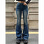 2026 Girls Concise Ins High Waist Flared Jeans Female Stretchy Bootcut Denim Pants Women Solid Color Thin Bell Bottoms Trousers