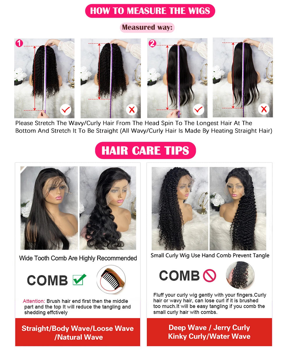 13x4 13x6 HD Lace Front Wigs 200% Density P4/27 Highlight Body Wave Human Hair Wigs 36 Inch Pre Plucked Brazilian Human wigs