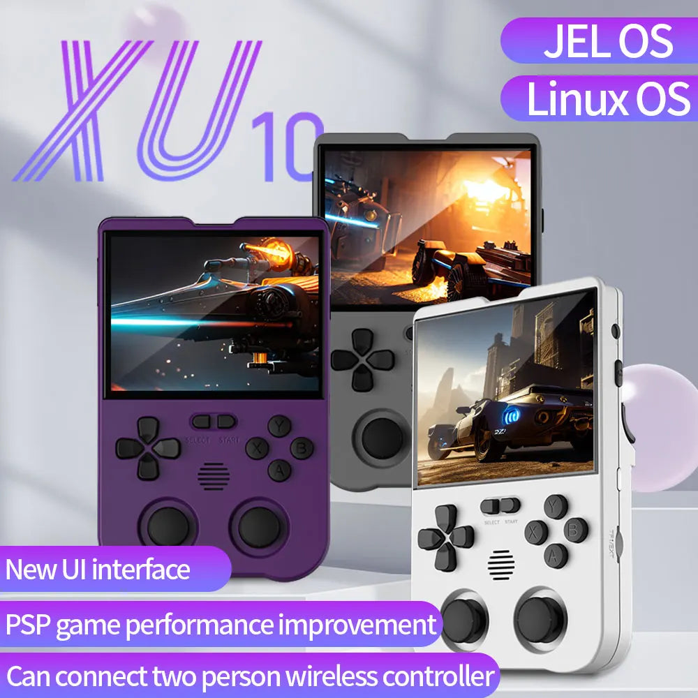 Coopreme XU10 Handheld Game Console 3.5" IPS Screen 3000mAh Battery Linux System Magicx Portable Video Game Console