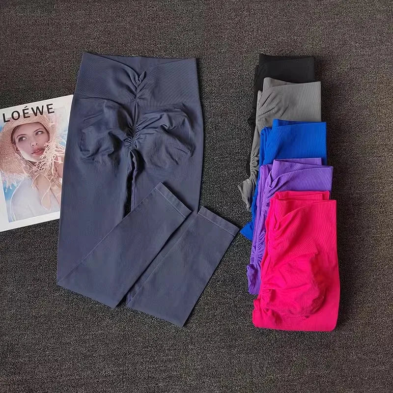 High-end Yoga Pants Women Fitness Leggings High elastic Sports Pants Push UP Tights Running Leggings Breathable Gym Leggings Secondary image
