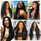 Human Braiding Hair For Boho Braids 110g Deep Water Wave Bulk Human Hair For Braiding 15A Curly Human Hair Extensions 2 Bundles