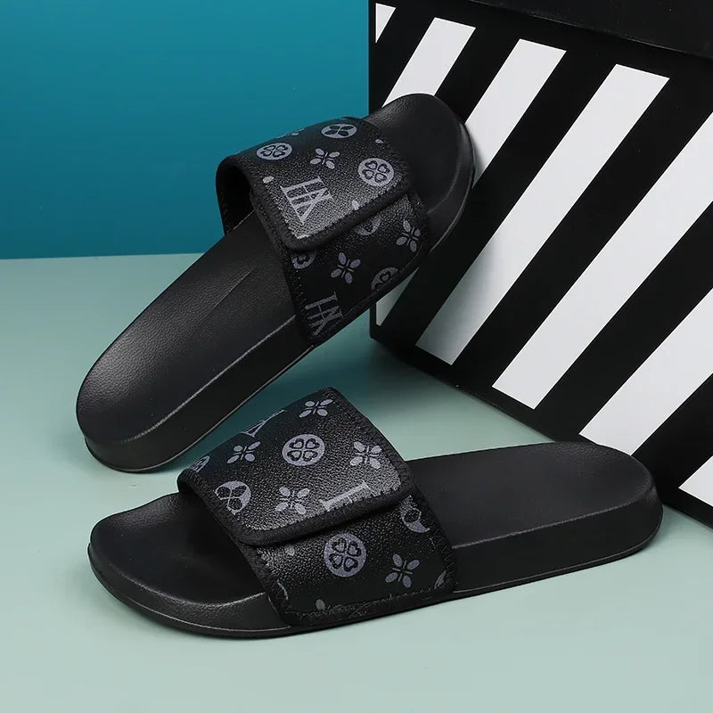 Man Summer Slippers Leather Sandals Comfortable Man Sandal House Sandals Sale Mens Slipper Flip Flop Shoes for Men Slippers Main image