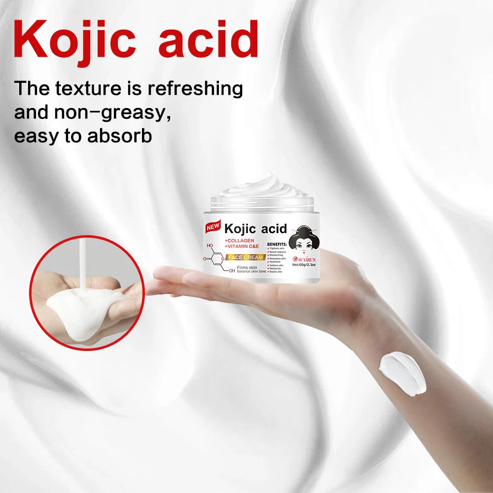 SUYARUN Propolis Vitamin E Kojic Acid Cream - Brightening, Moisturizing, Anti-Aging, Dark Spot Removal, All Skin Types. Secondary image