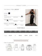 FHSEER 2PCS Women's Sexy Set Plus Size Black Mesh Hollow Out Crop Tank & High Waist Bodycon Mini Skirt Lace Stretechy Clubwear