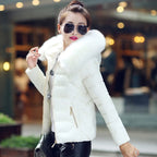 2026 Faux Fur Parkas Women Down Jacket clothes Womens Parkas Thicken Outerwear hooded Winter Coat Female Jacket Cotton padded