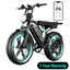 TST R002 1500W e-bike, 20" fat tires, 60-100mile range, 28MPH, 48V 15Ah battery, for all terrains.