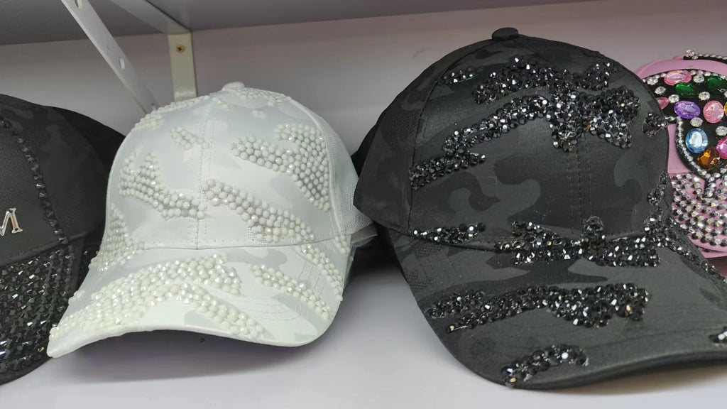 New duck hat for men and women Spring and autumn outdoor casual hat with diamond Korean version shade baseball cap
