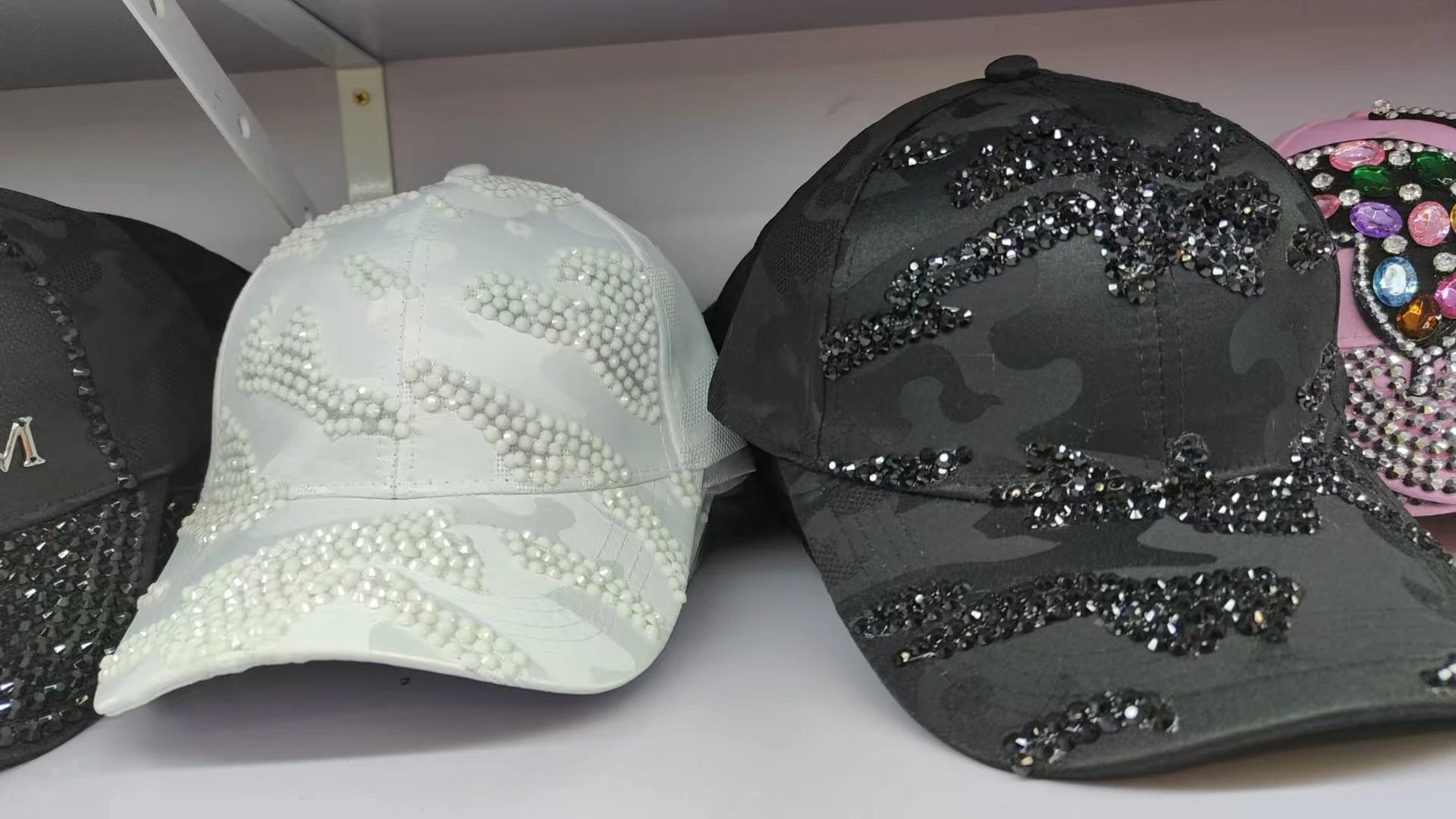 New duck hat for men and women Spring and autumn outdoor casual hat with diamond Korean version shade baseball cap