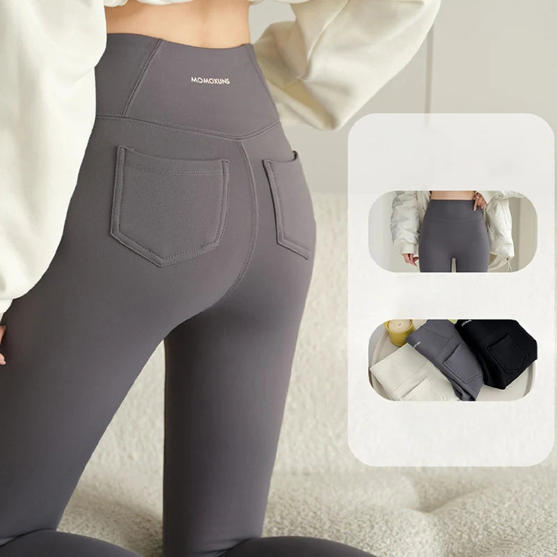 High Waist Pocket Leggings – Slim Fit Yoga Pants