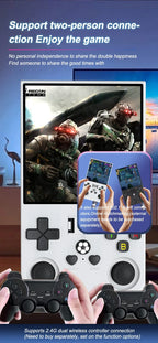R36MAX Game Console 64GB 128GB 18000+GAMES Linux System 4.0inch K36 vs R36S 3.5inch Pocket Video Player No Download Required