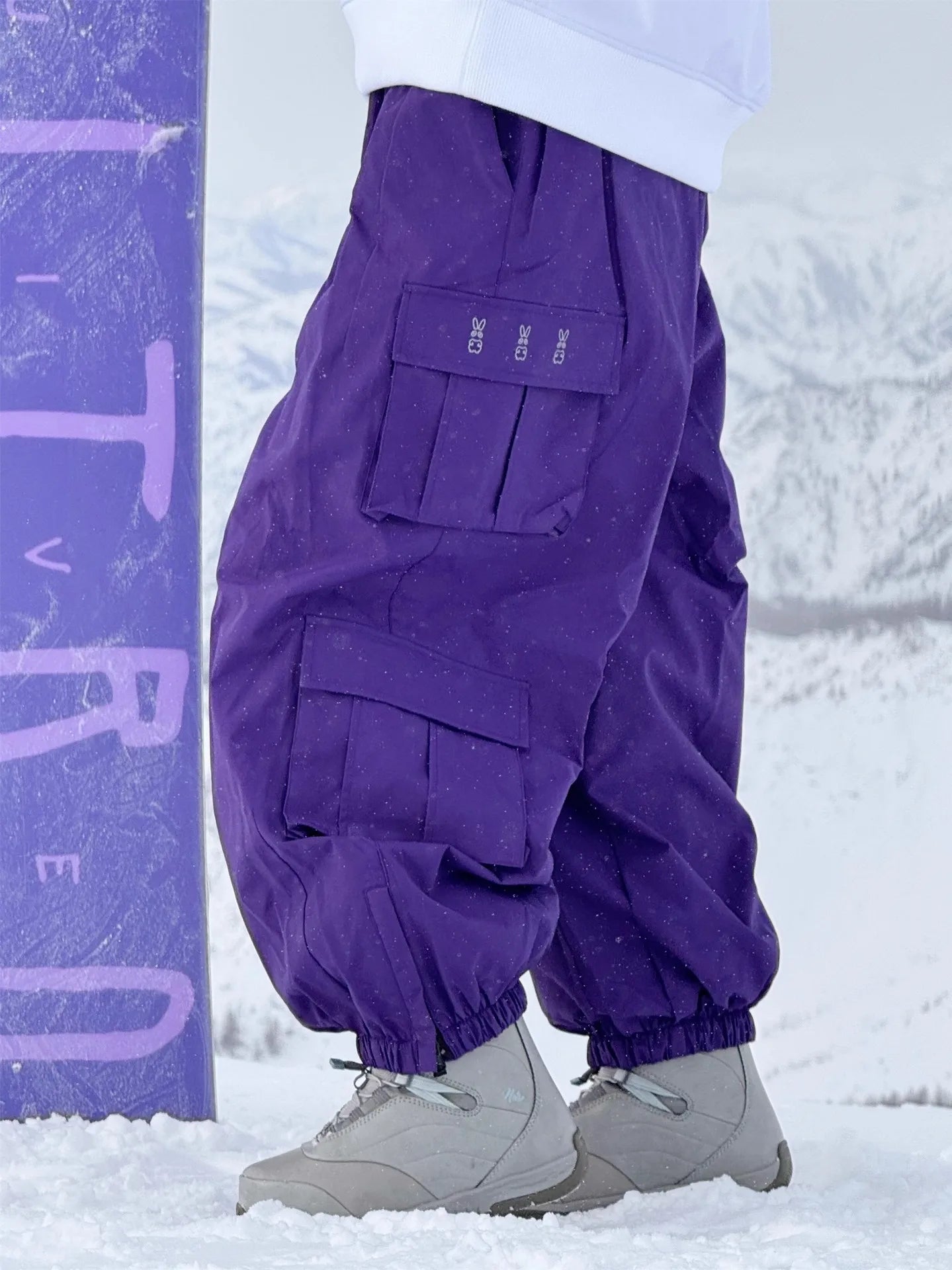 Oversize Winter Ski Pants 3L Snowboard Pant Thicken Thermal Waterproof Breathable Outdoor Sports Warm Women's Men's Ski Trousers Main image