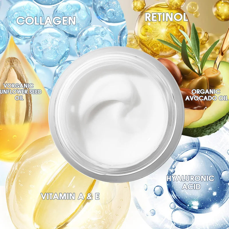 Men's Collagen Face Cream High HA Anti-aging Portable Moisturizing Cream Retinol Anti Wrinkle Skincare Products For Daily Use Secondary image