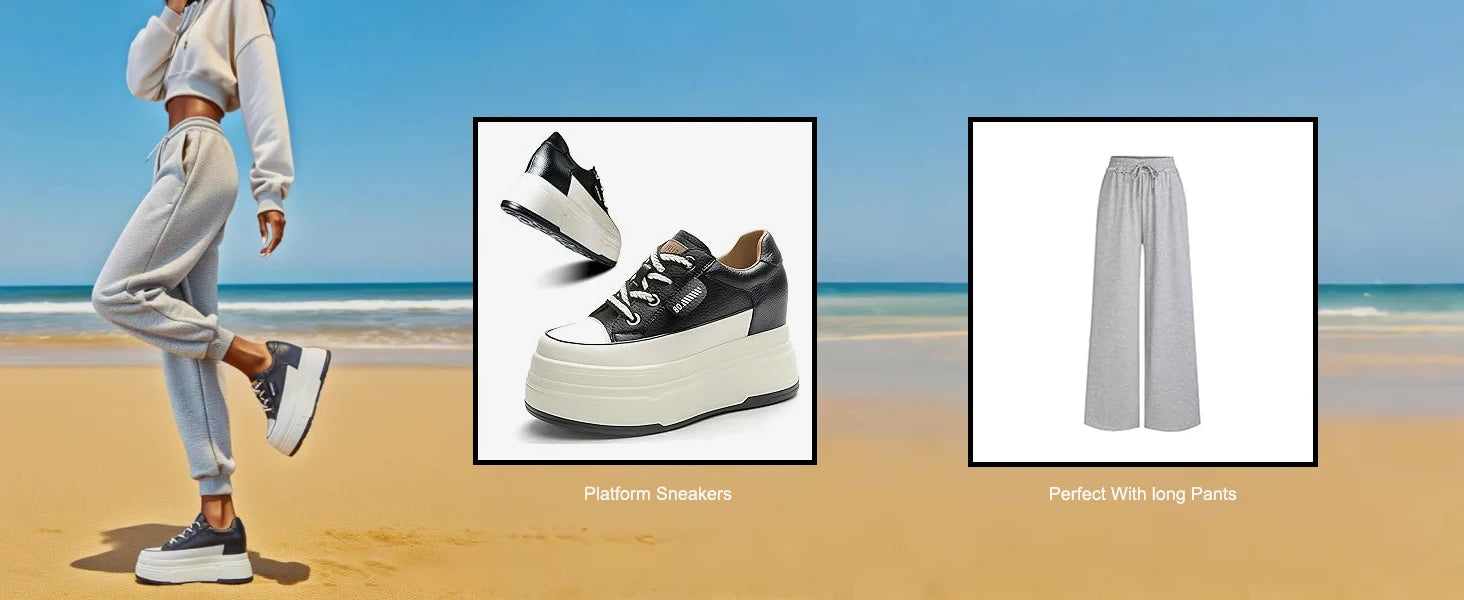 Fujin 9cm Cow Suede Genuine Leather Women Vulcanized Shoes Platform Wedge Skate Boarding High Brand Heels Casual Summer Shoes