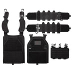 YAKEDA Tactical Vest 6094 Fast Detachable Light Laser Cut Outdoor Hunting Black Gear Carry Vest of High Quality