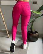 Skinny Jeans Women Mid Waist Fashion Simple y2k Pants 2025 & 2026 Elegant Korean Style Clothes Pencil Pants Temperament Hot Selling