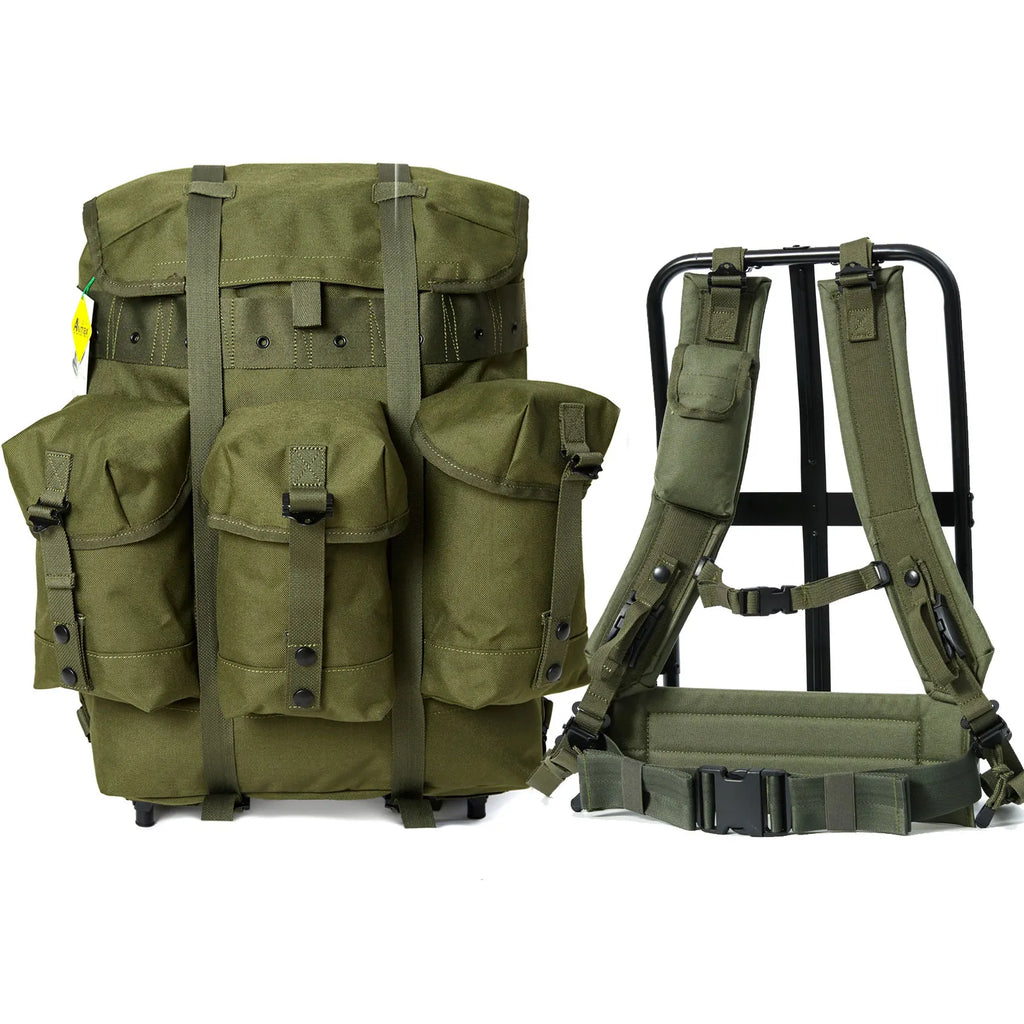 MT Military Alice Medium Pack Army Survival Combat ALICE Rucksack Backpack with External Metal Frame Olive Drab/Black/OCP