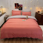 Bonenjoy 1 pc housse de couette  Dark Gray Color Duvet Cover Double Size funda nordica cama 150 Queen/King Size Bed Cover