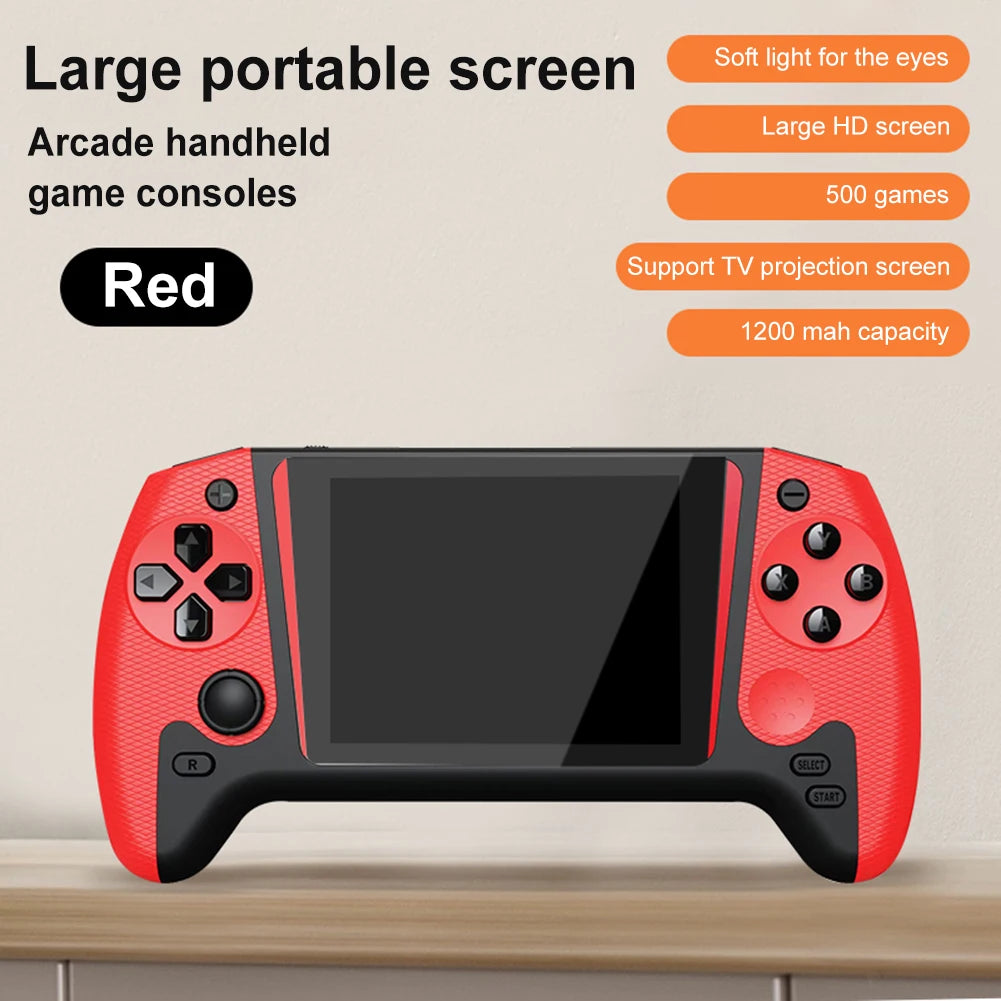 Retro Handheld Game Console 3.5inch LCD Screen Built-in 500 Games Gaming Console 1200mAh Nostalgic Game Console for Kids Adults Secondary image