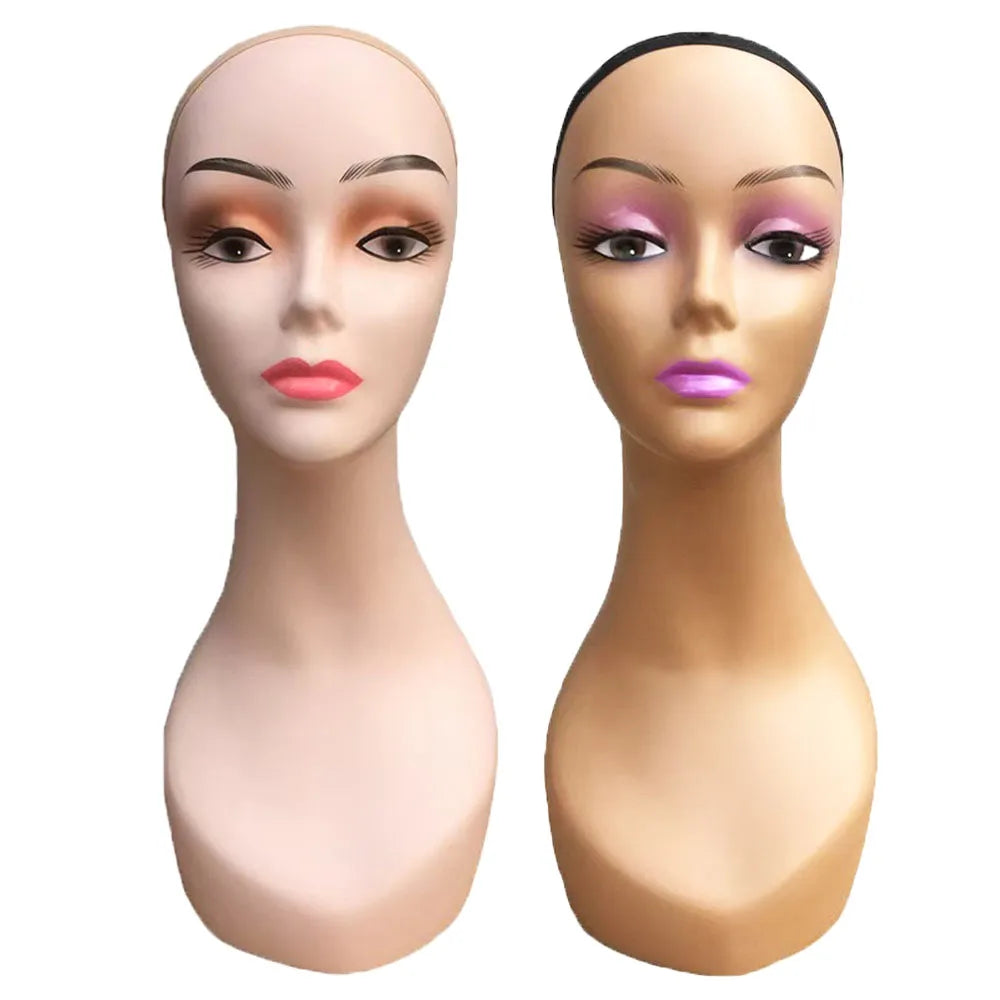 Plastic Mannequin Model Head for Display Wigs  Plastic Mannequin Head For Wig Stand For Wigs Display Making Wigs Manikin Head